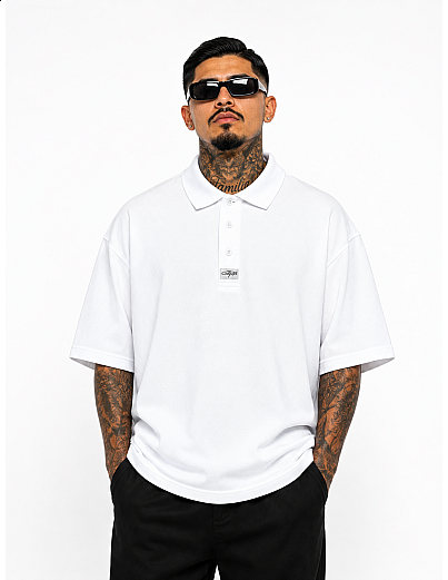 500 S/S Pique Solid Color Polo: White